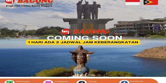 bus bagong rute kupang-dili
