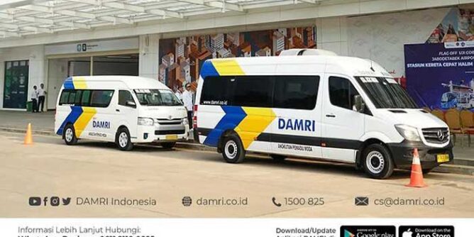 layanan bus damri rute Halim-Bandara Soetta