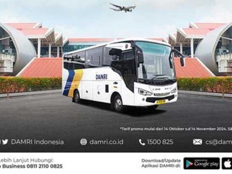 bus damri rute sawangan-bandara soetta