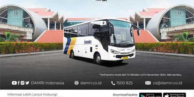 bus damri rute sawangan-bandara soetta