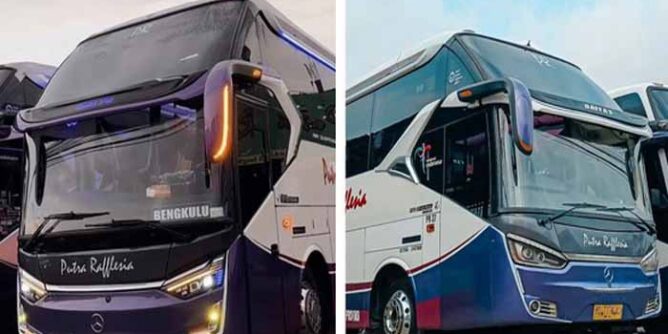 bus putra rafflesia layani rute bengkulu bogor