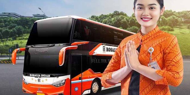 armada double decker rosalia indah layani rute malang-bitung