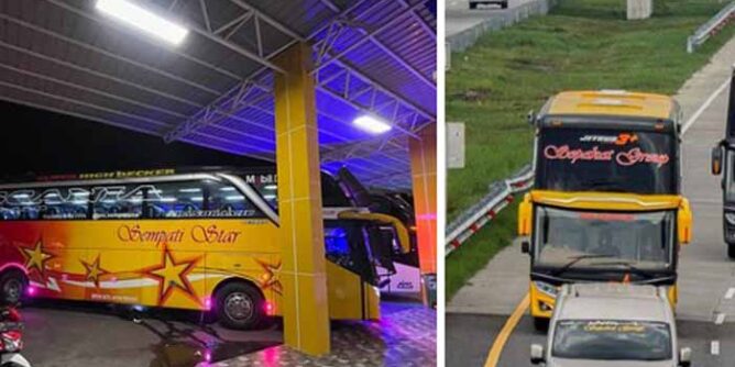 rute dan tarif bus sempati air dari medan