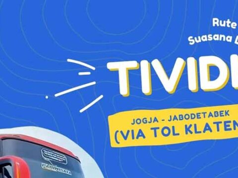 Bus Tividi Rute Jogja-Jabodetabek Kini via Tol Klaten